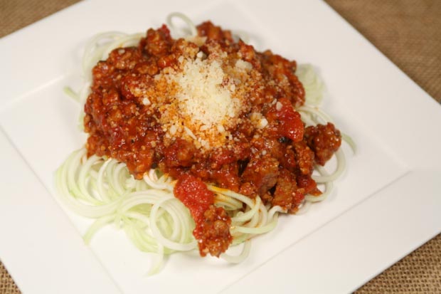 Zucchini Spaghetti Bolognese
